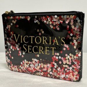 VICTORIA'S SECRET Zippered Confetti Make-up Bag/Wristlet NWOT